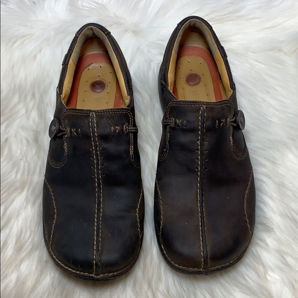 Clarks Unstructured Un-Loop Slip On Shoes Sz 7 W - image 2